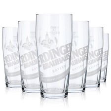 6x Erdinger Glas 0,5l Brauhaus