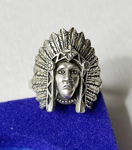 925 silber indianer häuptling - 925,