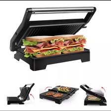 Sandwichtoaster Kontaktgrill Tischgrill Panini Maker 1000W Paninigrill