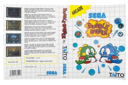 Ersatzcover bubble bobble - –,