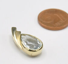 Anhänger Matt Aquamarin Topas