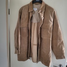 Echtlederhemd - beige - Gr. 42