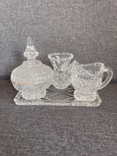 4teilig. Bleikristallset/Ein