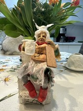 Alte Hexe Auf Ofen Figur Aus