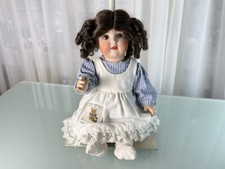 Künstlerpuppe Porzellankopf Puppe Alt 46 cm Zustand siehe Fotos 