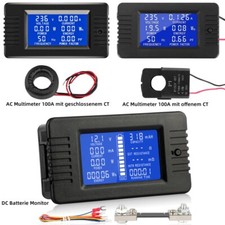 LCD-Panel AC/DC Digital Power Watt Meter Monitor Spannung Voltmeter Amperemeter