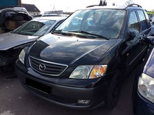 MAZDA MPV II 2 LW SCHWARZ SCHLACHTFEST ERSATZTEILE HECKKLAPPE STOßSTANGE MOTOR