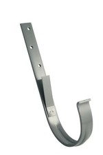 Marley Rinneneisen NW 100 mm halbrund 25 x 4 cm mit hinterer Feder grau