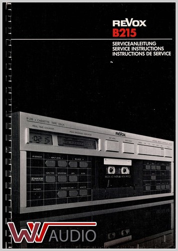 Revox b215 service manual - b215,