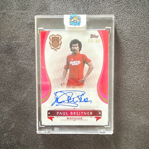 Topps paul breitner - topps, autogramm