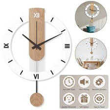 Holz Wanduhr Modern Lautlos
