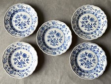 Teichert Meissen Zwiebelmuster 5 alte Teller Kuchenteller 20 cm