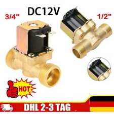 Messing Elektromagnetventil G1/2 G3/4 12V 8Bar NC Magnetspule Ventil wasserdicht