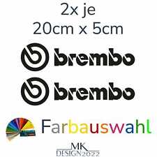 Aufkleber passend für Brembo Bremssattel Auto Motorrad Sponsoren Sticker 2x 20cm