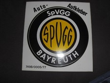 Auto Aufkleber SPVGG Bayreuth ca. 10 cm Durchmesser  siehe Bilder