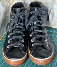 Schwarze Leder Converse All