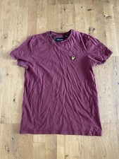 Lyle&Scott T-Shirt Shirt Kurzarm Basic Weinrot Rot S Herren