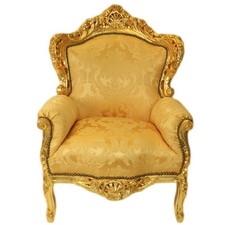 Barock sessel stoff orange - stoff,