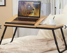 kleiner Falttisch aus Holz, Laptoptisch, Betttisch, 60 x 35 cm