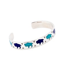 Indianerschmuck Armreif  Bison
