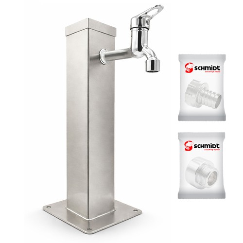 Wassersäule edelstahl 50cm - wassersäule,