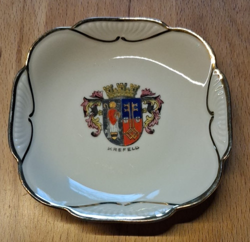 Krefeld wappen wandtellerchen - krefeld,