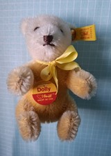Steiff 030659 Vintage Miniatur Gelb-Weiß Dolly Bär 10cm 1991 bis 1992