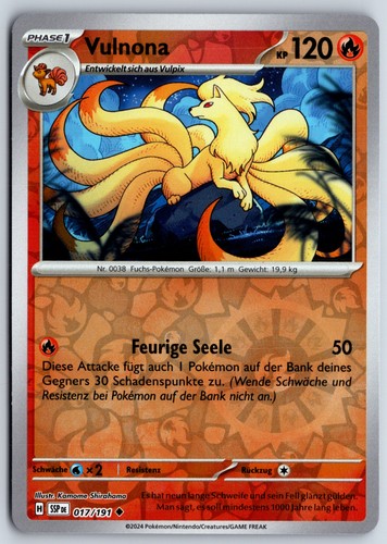 Pokemon karte vulnona - pokemon,