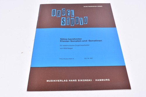 Orgel studio heft iii - studio, willi