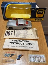 Corgi 270 - James Bond Aston Martin mit geheimen Anweisungen 007 Badge Decals