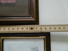 Drei Bilder mit Holzrahmen Baum straße Ortschaft