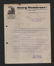 NORDHAUSEN, 2 x Brief 1925/26, Georg Reddersen GmbH Kautabak Zigaretten-Rauchtab