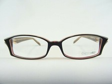 Brille braun schwarz Kunststoffgestell Damenbrillen rechteckig schmal Gr.M