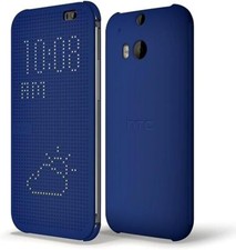 HTC Dot HC M100 Case Flip One M8 Blau