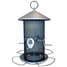 Ryom Vogelhaus aus Metall mit 4 Futterplätzen - 18x30cm