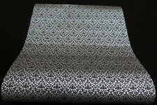 13483-20-519) Vliestapete "Infinity" kleines Muster schwarz silber mit Glanz