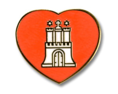 Hamburg pin flaggen - hamburg, anstecker