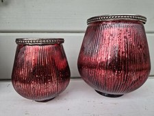 Windlicht Glas Purple Autumn