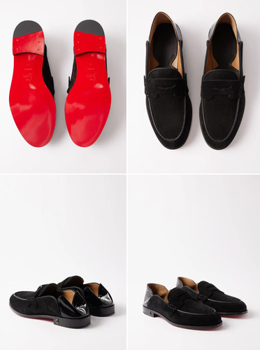 Christian louboutin suede peny - christian,
