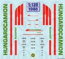 1986 decals hungarocamion - decals,