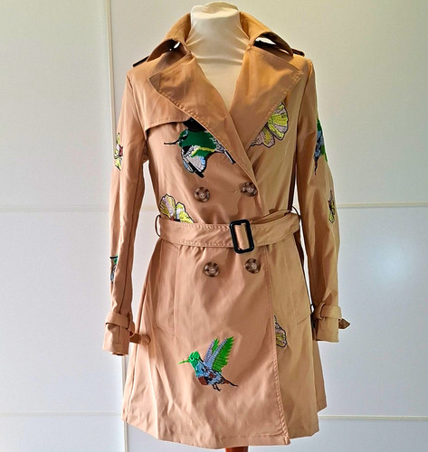 Damen trenchcoat halblang - trenchcoat,