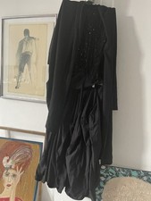 DIDI  Lange Strickjacke Mantel Überwurf,  Grau/Graphit  One-Size Modern