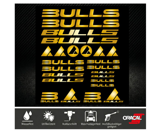 Bulls premium aufkleber - premium, set