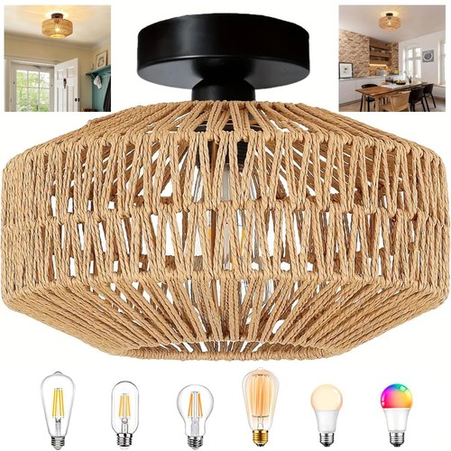 Boho rattan deckenleuchten - boho,
