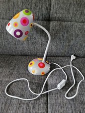 Pylones wertige Schreibtischlampe Metall " Silver Spots " Design France vintage