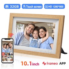 Frameo 10,1 Zoll WiFi Digitaler Bilderrahmen, 1280x800 HD IPS Touchscreen Foto