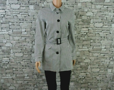 RALPH LAUREN DAMEN FREIZEIT CITY TRENCHCOAT JACKE KURZMANTEL SCHWARZ WEISS S 