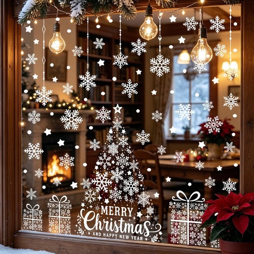Weihnachten fenster aufkleber - fenster,