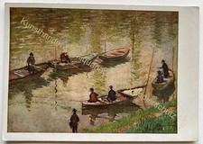 AK Claude Monet: Fischer an der Seine um 1935 Kunst Künstlerkarte