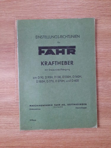 Fahr dieselschlepper d90 - fahr,